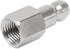 Automotive T-Style Air Plug, 1/4" NPT Female Pneumatic Plugs, Air Compressor Accessories Fittings(20-PACK)