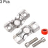 uxcell 3Pcs Stainless Steel Office Chair Saver Repair Kit for Sinking Office Chair, Stop Sinking