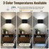 JKHTBDM 2 Pack 3 6000mAh Motion Sensor Wall Light with Remote Control Colors Wireless Wall Sconces LED Indoor Up