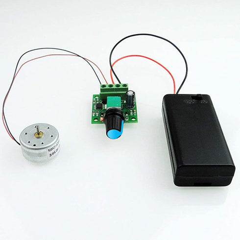 3 Pack PWM Low Voltage DC Motor Speed Controller, 1.8V 3V 5V 6V 12V 2A