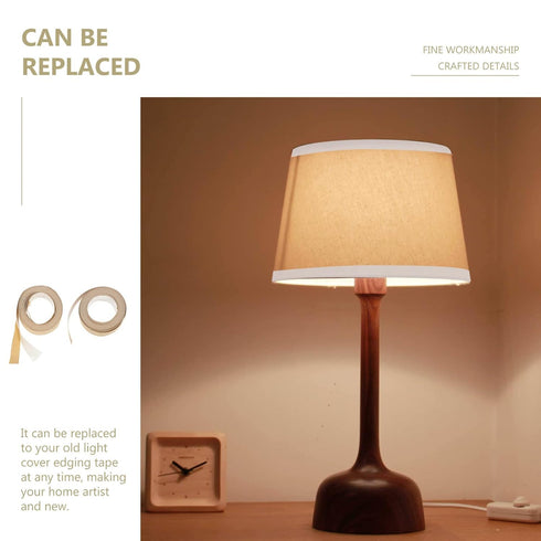 2 Garneck Roll Lampshade Edging Fabric Strips Light Shade Wrapping Cloth Table Floor Lamp Repair Banding Tape DIY