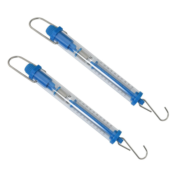 2PCS 1000g/10N Capacity Plastic Tubular Spring Scale with Zeroing Capability, Plastic Body