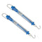 2PCS 1000g/10N Capacity Plastic Tubular Spring Scale with Zeroing Capability, Plastic Body