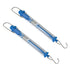 2PCS 1000g/10N Capacity Plastic Tubular Spring Scale with Zeroing Capability, Plastic Body
