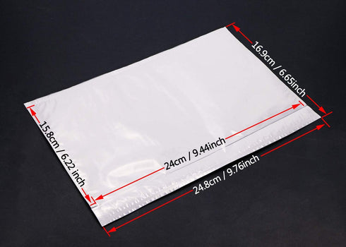 Tupalizy Clear Shipping Mailing Label Envelopes, Top Loading Packing List Adhesives for Business Storage