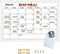 Umtiit Monthly Calendar Dry Erase Whiteboard, 10.6 x 14.5 inch, White Wood Frame for Planning and Schedule