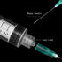 5ml Lab Syringe with Needle, 21 Gauge 1.5inch Supplies, Individually Packaged (25)