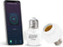 QIACHIP Smart WiFi Light Bulb Socket Adapter E26 Lamp Holder,Compatible with Alexa