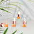 100 Pcs Mini Glass Dropper Bottles, Clear Essential Oil Sample Containers, 1 ml with Cap for Traveling (Rose Gold)