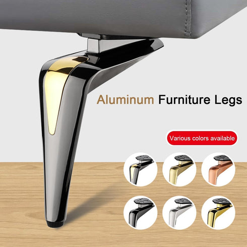 YAVVAY 1 0-10mm, Piece Desk Legs, Bed Legs Adjustable, Furniture Legs Expandable Aluminum Table Legs with Screws