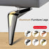 YAVVAY 1 0-10mm, Piece Desk Legs, Bed Legs Adjustable, Furniture Legs Expandable Aluminum Table Legs with Screws