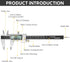 Digital Caliper Measuring Tool, 6 Inch with Large LCD Screen for Easy Switching Between Inch, Millimeter, and Fraction