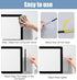 Thrymme 2Pcs (11 3.1 Monitor Sticky Note Holder, Transparent Acrylic Computer Monitor Memo Board Side Mount
