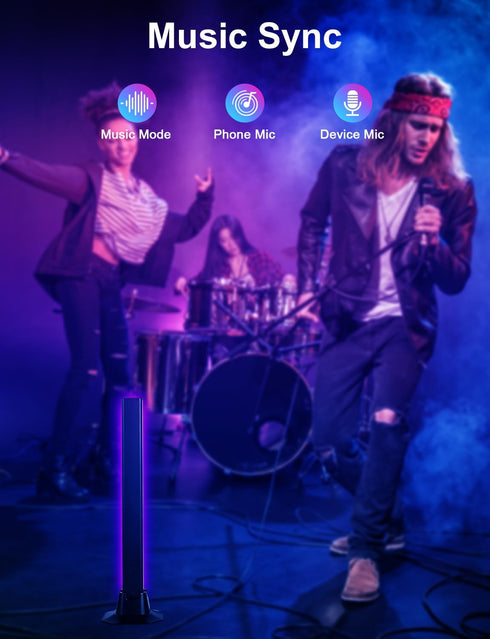 RGB Light Bar, Smart LED Light Bar Work with Alexa, Music Sync, APP & Remote Control, USB Powered TV Backlight, Color