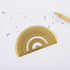 Golden Brass Triangle Ruler Set, Vintage 12cm Straight Ruler Protractor, Math Geometry Education Tool for Students and