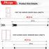 2-in-1 Jammer Jammer 1 Pack JSungo Sliding Door Security Bar, Upgrade Door Stoppers Security, Heavy-Duty Door Door