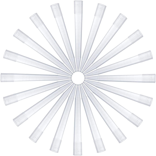 FOUR E'S SCIENTIFIC 5mL Pipette Tips - Transparent Liquid Micropipette Tips 100pcs, Autoclavable