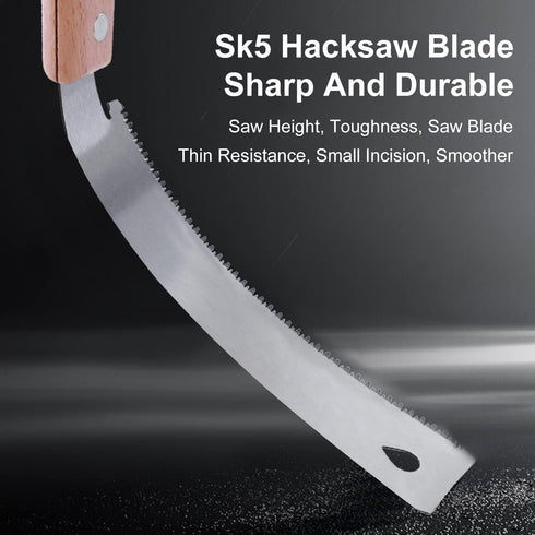 Small Hand Saw, 12inch Flush Cut Saw, Wooden Handle Flat Saw, Accurate Household Woodworking Tool for Garden, Pruning