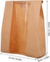 50pcs Packaging 35219cm Uonlytech Kraft Paper Bread Bags with Window Food Grade Loaf Bread Storage Opp Window Bakery