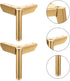 4pcs 100mm Set LALAFINA Titanium Metal Triangle Furniture Support Feet Sofa Legs for Bedside Cabinet, Sturdy Furniture