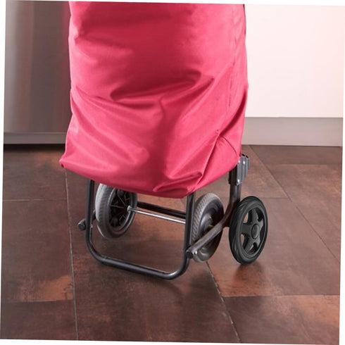 4pcs HEALLILY Replacement Plastic Wheels for Folding Shopping Carts Sturdy Rolling Cart Wheel Laundry and Trash Cans