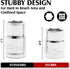 3/8" Set 14-Piece, 6 6-19mm, Set MIXPOWER Drive Low Profile Stubby Impact Socket with Storage Rails, Point, CR-V