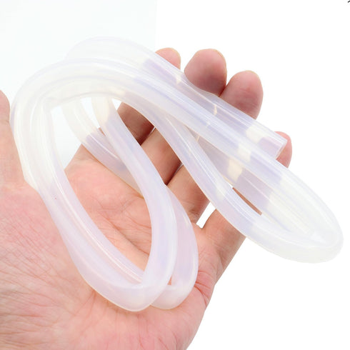 Silicone Tube 1/4"(6mm) ID x 3/8"(10mm) OD, Clear Flexible Silicone Rubber Tubing for Water Air Hose Pipe