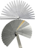 1 PCS Curved Steel Gapped Metric Filler Feeler Gauge Tool, 100A16, 0.05-1mm Thickness with 16pcs Blades for Woodworking