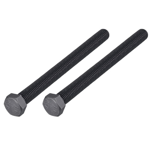 2Pcs Hex Bolts (M14-2x160mm), 8.8 Grade Carbon Steel Fully Threaded Black Oxide Hex Head Screw Bolt