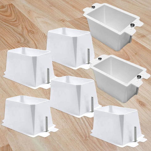 10 PCS BE1-2 Electrical Outlet Box Extenders - 1-Gang Box Extender with 20PCS Screws, White Power Outlet Accessories