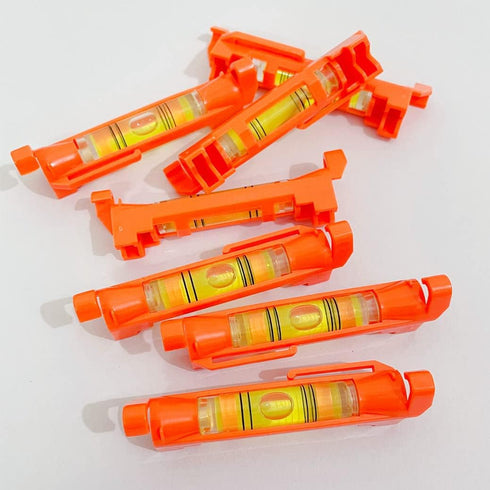 6x Small Horizontal Rope Bubble Spirit Levels, Hanging Bubble Line Level Tool for Construction, Surveying, Engineering
