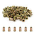 100PCS Rivet Nuts, M3 Carbon Steel Metric Rivet Nut Assortment Kit, Flat Head Threaded Insert Nutserts for Automotive,