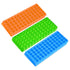 3Pcs Tube Rack, Double-Sided Plate Centrifugal Pipe Rack for 0.5ml-2ml Centrifugal Pipe, 60 Holes (Blue-Green-Orange)