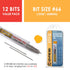 GYROS 12 PCS #66 Micro Drill Bit Set for Jewelry, Plastic, Resin, & Soft Metal