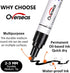 Overseas White and Black Paint Pens Paint Markers - 12 Pack Permanent Oil Based Paint Pen, Medium Tip, Quick Dry and Waterproof Marker for Rock, Wood, Metal, Plastic, Canvas, Glass, Ceramics, Mugs by Overseas