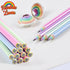 Eco-friendly Rainbow Recycled Paper #2 HB Pencils, Pre-sharpened, 12-Pack for School and Office Supplies