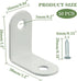 50PCS (1.2x1.2 Alise L Bracket Corner Brace,White Stainless Steel L Brackets for Shelves,Heavy Duty Shelf