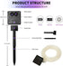 Solar Powered Rope Lights, 40FT 120 LEDs, 8 Modes Fairy String Lights for Outdoor Garden Party, Weddings, Christmas
