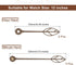 5 Set 120mm/4.72 Inch 104mm/4.09 Inch 12 Inch uxcell Walnut Wooden Clock Hands, Minute, Hour, Fit for Wall Clock