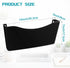 Colarr 6 Pcs Expandable Pocket Wall File Set, Plastic Wall Mountable Organizer for Mail Magazine Letter, Black