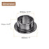 uxcell 6Pcs Cable Hole Cover, 12/32 inch(18mm) ABS Office Desk Cable Wire Cord Grommet Organizer (Black)