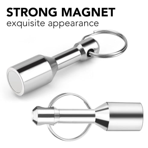 TRYMAG 10 Pack Keychain Magnets, Neodymium Pocket Keychain with Strong Magnetic for Testing Jewelry