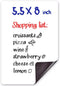Small Magnetic Whiteboard for Fridge, 5.5x8 in - Dry Erase Board for Refrigerator, Grocery Shopping List