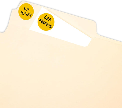 Avery Self-Adhesive Removable Labels, 0.75 Inch Diameter, Orange Neon, 1008 per Pack