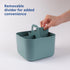 BLUE GINKGO Stackable Multipurpose Caddy Organizer with Handle | Desk, Makeup, Dorm, Classroom Art Organizers (Green,