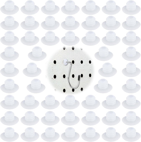 120pcs Pegboard Hook Locks, Stoppers for 1/4in Pegboard Hook Accessories, Tool Organizer Security Locks for Hanging