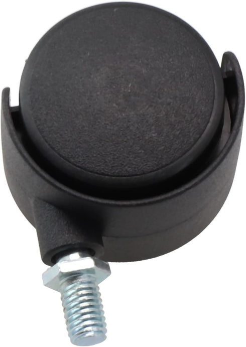 LivGrain 4 Set M8 Pieces Furniture Caster Wheels with Brakes, Stem Swivel Castors for Coffee Table Restaurant Cart