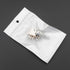 Ellbest 300pcs Clear Front White Back Bags, Resealable Zipper Plastic Poly Pouches for Jewelry Making Crafts Packing
