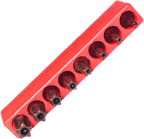 SKZIRI 8-Piece 5 Set, TS8-TS40, 1-inch Point Torx Security Screwdriver Bit Long