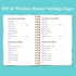 Simplified Password Book with Alphabetical Tabs, Small Pocket Size Password Keeper Journal for Computer Logins (Teal)